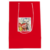 ヴィンテージのクリスマスペット ミディアムペーパーバッグ (裏面)