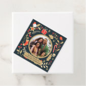 ヴィンテージのクリスマスボタニカルファミリーの写真 フェイバータグ (インサイチュ)