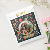 ヴィンテージのクリスマスボタニカルファミリーの写真 フェイバーバッグ (封をした状態)