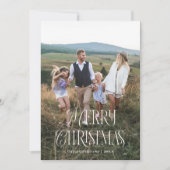 ヴィンテージのクリスマスボタニカル垂直方向の写真 シーズンカード (正面)