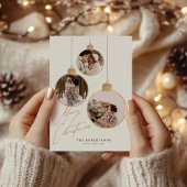 ヴィンテージのクリスマスボードコラージュの写真 シーズンカード