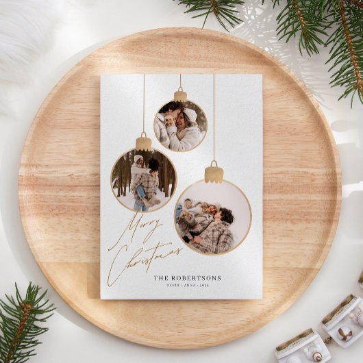 ヴィンテージのクリスマスボードコラージュの写真 シーズンカード