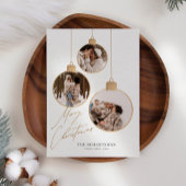 ヴィンテージのクリスマスボードコラージュの写真 シーズンカード