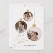 ヴィンテージのクリスマスボードコラージュの写真 シーズンカード (正面)