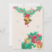 ヴィンテージのクリスマスボール 招待状 (裏面)