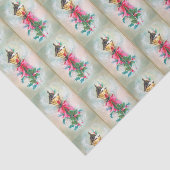 ヴィンテージのクリスマスランプの休日のティッシュ 薄葉紙 (詳細)