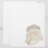 ヴィンテージのクリスマスレターヘッド文房具 (正面/裏面)