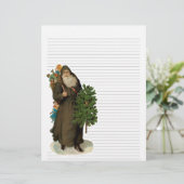 ヴィンテージのクリスマス並みのレターヘッド文房具 (スタンド正面)