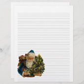 ヴィンテージのクリスマス並みのレターヘッド文房具 (正面/裏面)