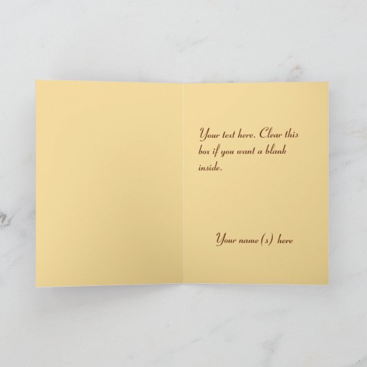 ヴィンテージのクリスマス及び休日のエッチング シーズンカード (内部)