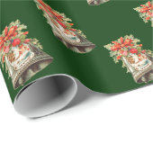 ヴィンテージのクリスマス鐘の包装紙 ラッピングペーパー (ロールコーナー)