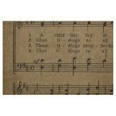 ヴィンテージのクリスマス音楽シートの休日 ファブリック (ファットクウォーター)