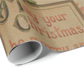 ヴィンテージのクリスマス音楽シートの休日 ラッピングペーパー (ロールコーナー)