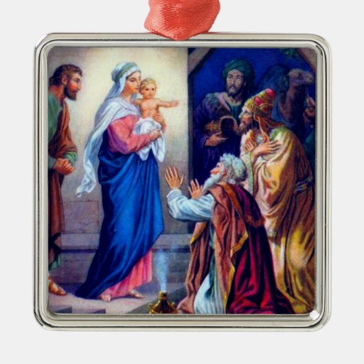 ヴィンテージのクリスマス2のオーナメント メタルオーナメント (正面)