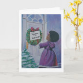 ヴィンテージのクリスマス-あなたのへの私の家、 カード (黄色い花)