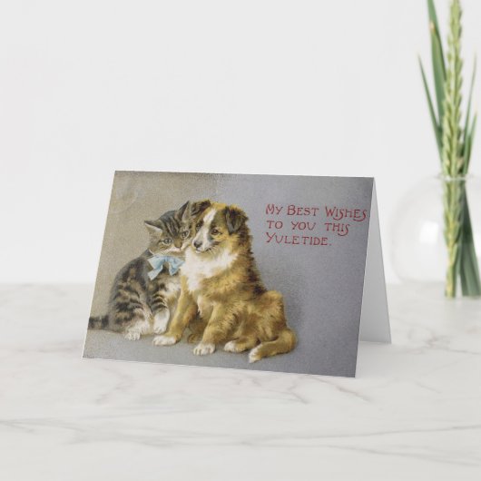 ヴィンテージのクリスマス-あなたの友情のギフト、 シーズンカード (正面)