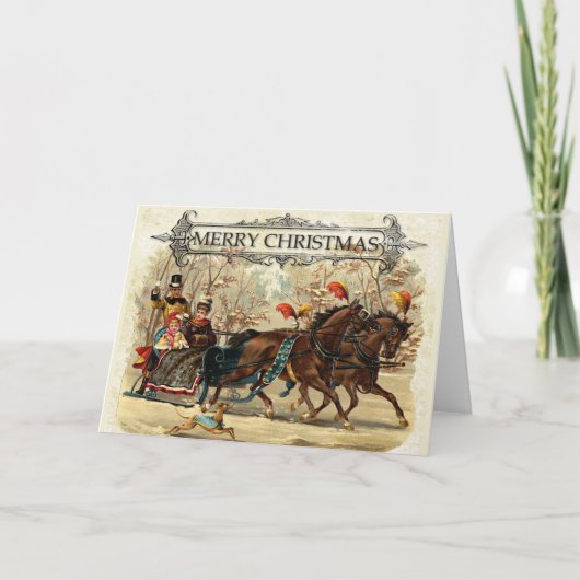 ヴィンテージのクリスマス カード (正面)