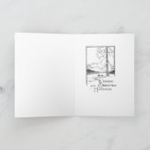 ヴィンテージのクリスマス シーズンカード (内部)