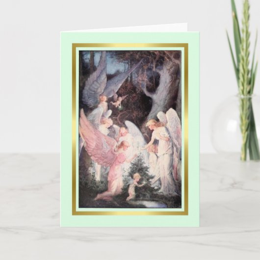 ヴィンテージのクリスマス シーズンカード (正面)