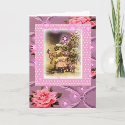 ヴィンテージのクリスマス。 シーズンカード (正面)