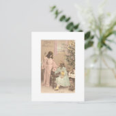 ヴィンテージのクリスマス シーズンポストカード (スタンド正面)