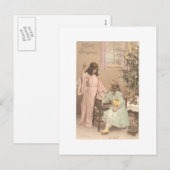 ヴィンテージのクリスマス シーズンポストカード (正面/裏面)