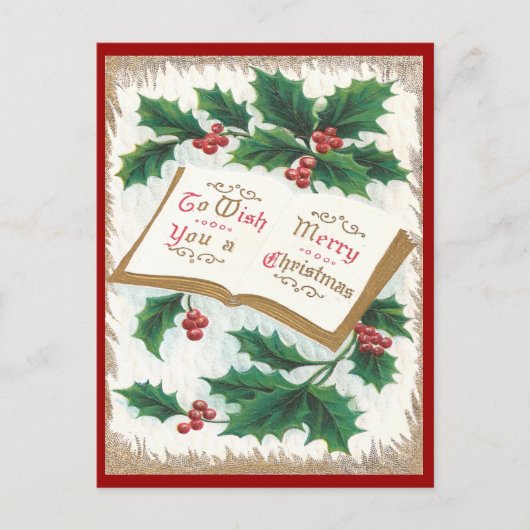ヴィンテージのクリスマス シーズンポストカード (正面)