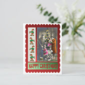 ヴィンテージのクリスマス シーズンポストカード (スタンド正面)