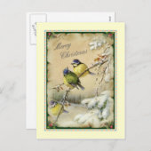 ヴィンテージのクリスマス シーズンポストカード (正面/裏面)