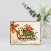 ヴィンテージのクリスマス シーズンポストカード (スタンド正面)