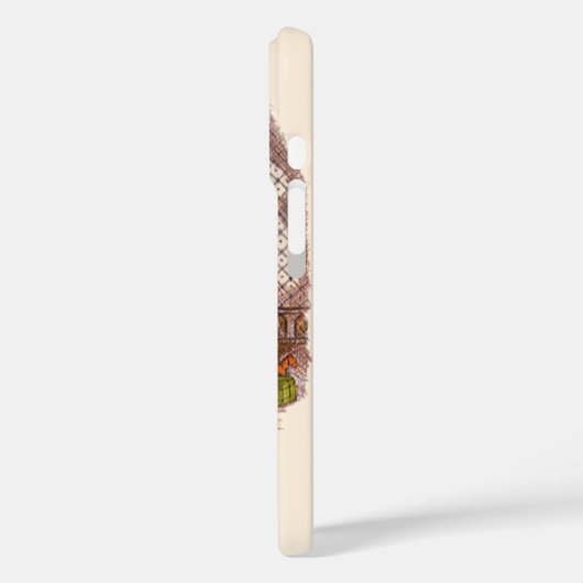 ヴィンテージのクリスマス、トーマス・ナストのサンタクロースのピアノ Case-Mate iPhoneケース (裏面 / 左)