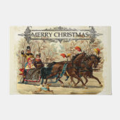 ヴィンテージのクリスマス ドアマット (正面)