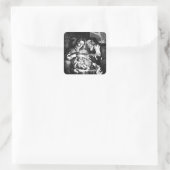 ヴィンテージのクリスマス・ナティビティ・スクエア・ステッカー スクエアシール (バッグ)