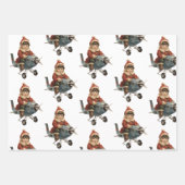 ヴィンテージのクリスマス ラッピングペーパーシート (正面2)