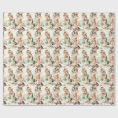 ヴィンテージのクリスマス ラッピングペーパー (フラット)