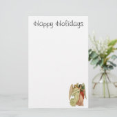 ヴィンテージのクリスマス、型抜きされる旧式でビクトリアンな天使 便箋 (スタンド正面)