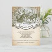 ヴィンテージのクリスマス 招待状 (スタンド正面)