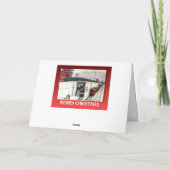 ヴィンテージのクリスマス、接続点の列車 シーズンカード (裏面)
