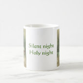 ヴィンテージのクリスマス-静かな夜神聖な夜、 コーヒーマグカップ (中央)