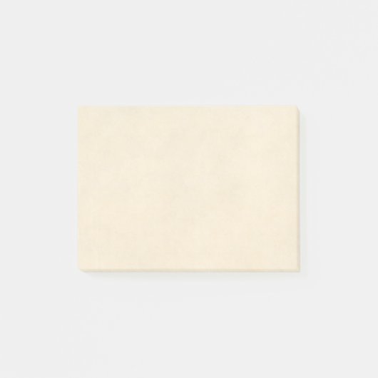 ヴィンテージのクリーム色の羊皮紙のアンティークの紙 ポストイット (正面)