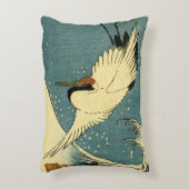ヴィンテージのクレーンおよび波 アクセントクッション (正面(垂直))