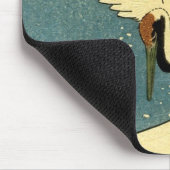 ヴィンテージのクレーンおよび波 マウスパッド (コーナー)