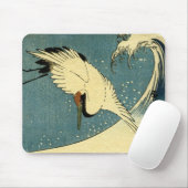 ヴィンテージのクレーンおよび波 マウスパッド (マウス)