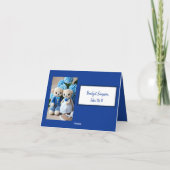 ヴィンテージのクロシェ独身のトの座席 サンキューカード (裏面)