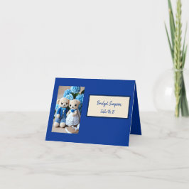 ヴィンテージのクロシェ独身のトの座席 サンキューカード