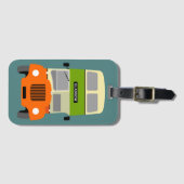 ヴィンテージのグラスゴーの二重デッカーバス ラゲッジタグ (正面横)