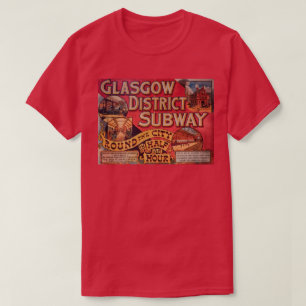 ヴィンテージのグラスゴー都市地下鉄 Tシャツ
