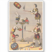 ヴィンテージのグラフィックプリントアクロバティック行為。 シール (正面)