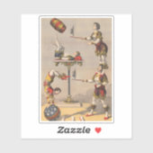 ヴィンテージのグラフィックプリントアクロバティック行為。 シール (シート)