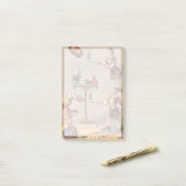 ヴィンテージのグラフィックプリントアクロバティック行為。 ポストイット (デスク上)